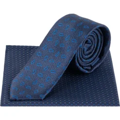Lambretta Otros Accesorios^Paisley Hombre Corbata de punto y Pañuelo de bolsillo LAMAW2315-NAVY