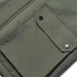 Hombre Lambretta Chaquetas^Parka con cuello de piel Hombre Chaquetón SS5024-KHAKI