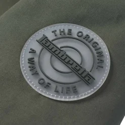 Hombre Lambretta Chaquetas^Parka con cuello de piel Hombre Chaquetón SS5024-KHAKI