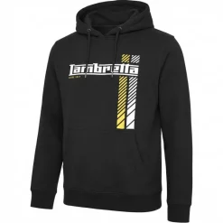 Hombre Lambretta Sudaderas Y Jerséis^Racing Stripe Hombre Sudadera con capucha SS4031-NEGRO