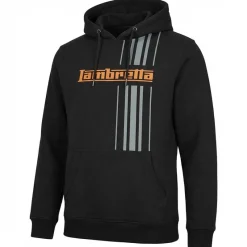 Hombre Lambretta Sudaderas Y Jerséis^Racing Stripe Hombre Sudadera con capucha SS5027-NEGRO