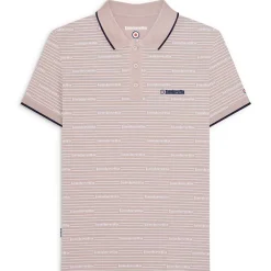 Hombre Lambretta Camisas Y Polos^Repeat Logo Hombre Polo SS1221-PLATA