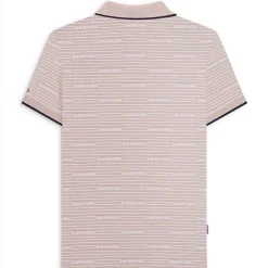Hombre Lambretta Camisas Y Polos^Repeat Logo Hombre Polo SS1221-PLATA