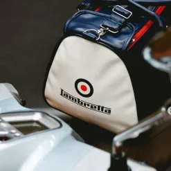 Lambretta Bolsos^Retro Sports Large Bag Bolso 28x49x25 T20064L-NVY/BLANCO