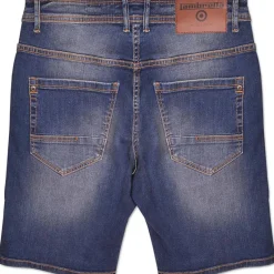 Hombre Lambretta Pantalones Cortos^Stafford Hombre Pantalones vaqueros cortos LAM7625-TINTE