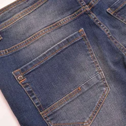 Hombre Lambretta Pantalones Cortos^Stafford Hombre Pantalones vaqueros cortos LAM7625-TINTE