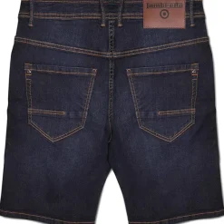 Hombre Lambretta Pantalones Cortos^Stafford Hombre Pantalones vaqueros cortos LAM7625-NVY