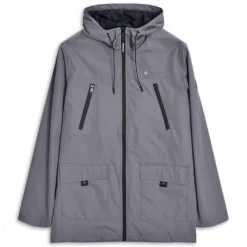 Hombre Lambretta Chaquetas^Terrace Waterproof Hombre Parka Chaqueta SS7817-HIERRO