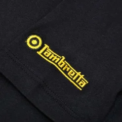 Hombre Lambretta Camisetas^Two Tone Box Hombre Camiseta SS0164-BLK ORO