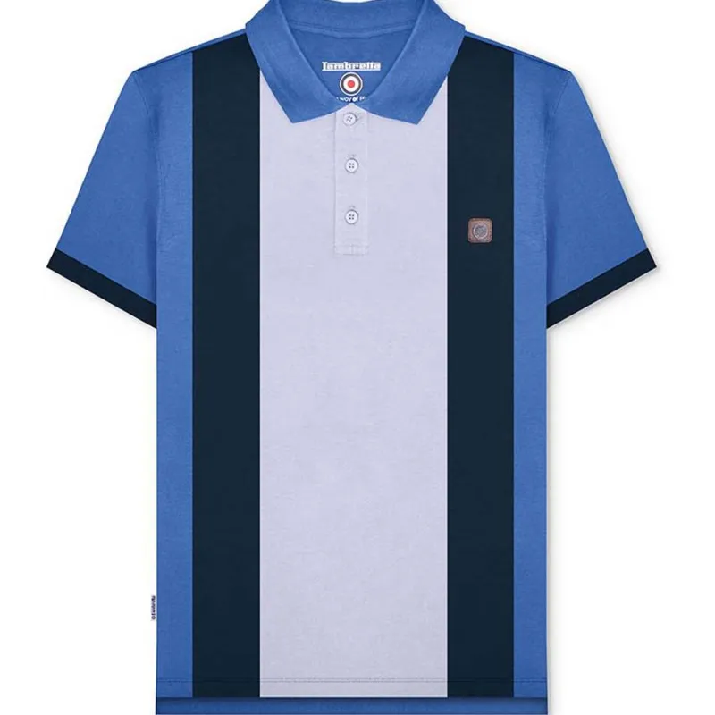 Hombre Lambretta Camisas Y Polos^Vintage Panel Hombre Polo SS0026-DB/N/AB