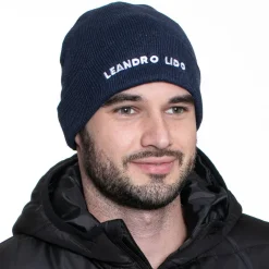 LEANDRO LIDO Gorros^"Callata" Beanie Gorro de invierno azul marino