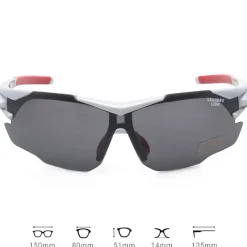 LEANDRO LIDO Ciclismo|Outdoor^Challenger One Gafas de sol deportivas blanco/negro