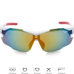 LEANDRO LIDO Ciclismo|Outdoor^Challenger One Gafas de sol deportivas de colores/blanco