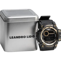 LEANDRO LIDO Ciclismo|Running^"Genua" Unisex Reloj deportivo oro negro