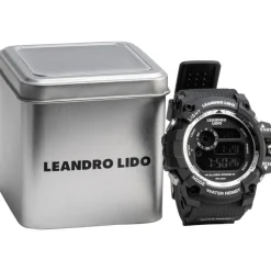 LEANDRO LIDO Ciclismo|Running^"Monza" Unisex Reloj deportivo negro blanco