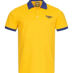 Hombre LEANDRO LIDO Camisas Y Polos^"Pallacanestro" Hombre Polo amarillo-violeta