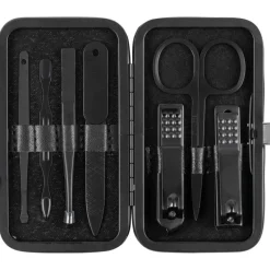 LEANDRO LIDO Otros Accesorios^"Perugia" Set de manicura 8 piezas negro