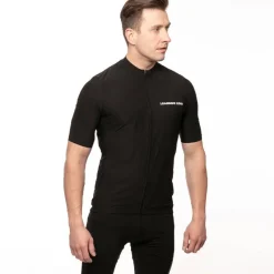 LEANDRO LIDO Ciclismo^"Portofino" Hombre Maillot de ciclismo de manga corta negro