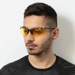 LEANDRO LIDO Ciclismo|Outdoor^Power Gafas de sol deportivas camuflaje/amarillo