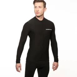 LEANDRO LIDO Ciclismo^"Procida" Hombre Maillot de ciclismo de manga larga negro