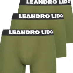 Hombre LEANDRO LIDO Multipacks|Ropa Interior^"Ravello" Hombre Calzoncillos bóxer Pack de 3 verde