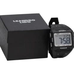 LEANDRO LIDO Accesorios De Fitness|Relojes^"Sterpeto" Unisex Reloj deportivo negro