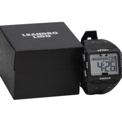 LEANDRO LIDO Accesorios De Fitness|Relojes^"Sterpeto" Unisex Reloj deportivo con manchas negras