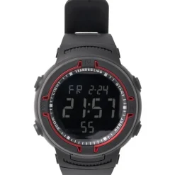 LEANDRO LIDO Accesorios De Fitness|Relojes^"Vernazza" Unisex Reloj deportivo negro/rojo