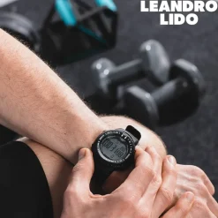 LEANDRO LIDO Accesorios De Fitness|Relojes^"Vescia" Unisex Reloj deportivo negro/blanco