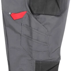 Hombre Lee Cooper Equipo De Trabajo|Vestuario Laboral^Funda Pocket Workwear Hombre Pantalón de trabajo gris-negro LCPNT216-GRY-BLK
