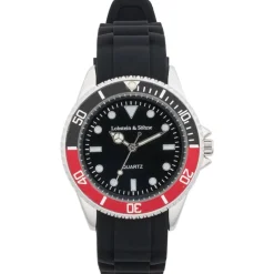 Lobstein & Söhne Relojes^Lobstein & Söhne ® "Konstantin" Reloj negro/rojo