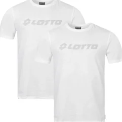Hombre Lotto Multipacks|Ropa Interior^Duo Hombre Camiseta Pack de 2 blanco MDPX10008NET-Blanco