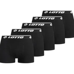 Hombre Lotto Ropa Interior^Retro Hombre Calzoncillos bóxer Pack de 5 negro MBXY10001REW-NEGRO