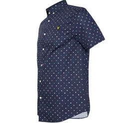 Hombre Lyle and Scott Camisas Y Polos^Lyle y Scott Flag Print Hombre Camisa de manga corta SW1302V-W154