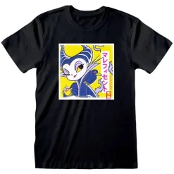 Lizenz Héroes De La Infancia^Maléfica – El Hada Oscura Kawaii Hombre Camiseta DIS06341TSB