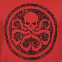 Hombre Lizenz Héroes De La Infancia|Camisetas^MARAVILLA HYDRA Agents of S.H.I.E.L.D. Hombre Camiseta FBMTS672RED