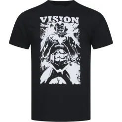 Hombre Lizenz Héroes De La Infancia|Camisetas^MARAVILLA Vision Hombre Camiseta FBMTS781BLK