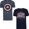 Hombre Lizenz Multipacks|Héroes De La Infancia^MARVEL Captain America Hombre Camiseta Pack de 2 FCMPK120MUL