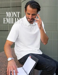 Hombre MONT EMILIAN Camisas Y Polos^"Caen" Hombre Polo básico azul marino