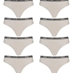 Mujer MONT EMILIAN Multipacks|Ropa Interior^"Colmar" Mujer Pack de 8 tangas gris claro
