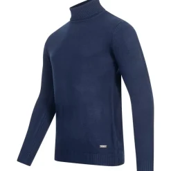 Hombre MONT EMILIAN Sudaderas Y Jerséis^"Le Mans" Hombre Jersey de cuello vuelto azul marino