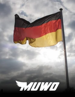 MUWO Otros Deportes|Balcón & Jardín^"Glory" Asta de bandera 6,1 m con soporte plata