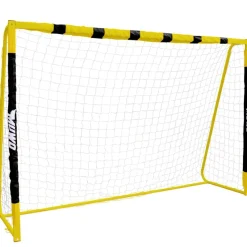 MUWO Balcón & Jardín|Game & Fun^Portería de fútbol grande de acero 3 x 2 m negro/amarillo