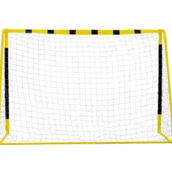 MUWO Balcón & Jardín|Game & Fun^Portería de fútbol grande de acero 3 x 2 m negro/amarillo