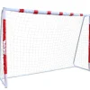 MUWO Balcón & Jardín|Gol De Fútbol^Portería de fútbol grande de acero 3 x 2 m rojo/blanco