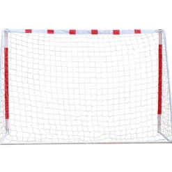 MUWO Balcón & Jardín|Gol De Fútbol^Portería de fútbol grande de acero 3 x 2 m rojo/blanco