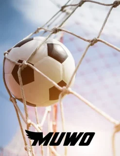 MUWO Game & Fun|Balcón & Jardín^Portería de fútbol grande de acero 3 x 2 m negro/blanco