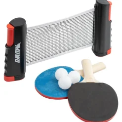 MUWO Game & Fun^Set de 2 palas de tenis de mesa con red y 3 pelotas