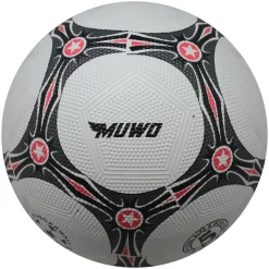 MUWO Balones De Fútbol^"Topscorer" goma Balón de fútbol blanco rojo