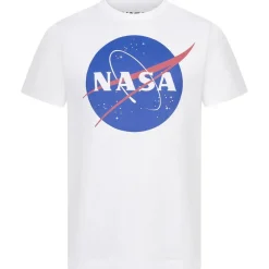 Hombre NASA Camisetas^Circle Logo Hombre Camiseta TMMTS007WHT